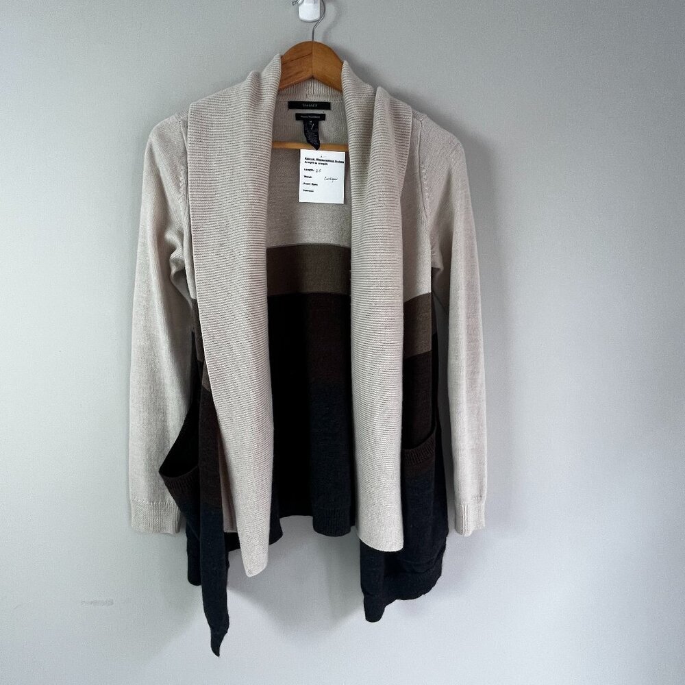 2/$30 Tahari Medium Wool Cardigan